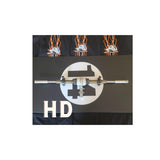 15.5" (394mm) HD axle kit with Steel axel rod mounts