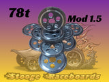 78t Mod 1.5 open spur gear