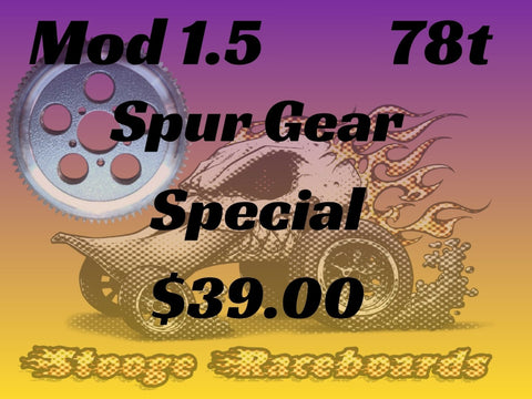 78t Mod 1.5 open spur gear