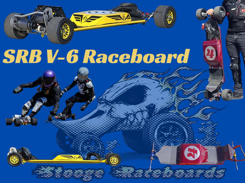 V-6 Chromoly tube chassis raceboard with Lateral-G Turn Assist